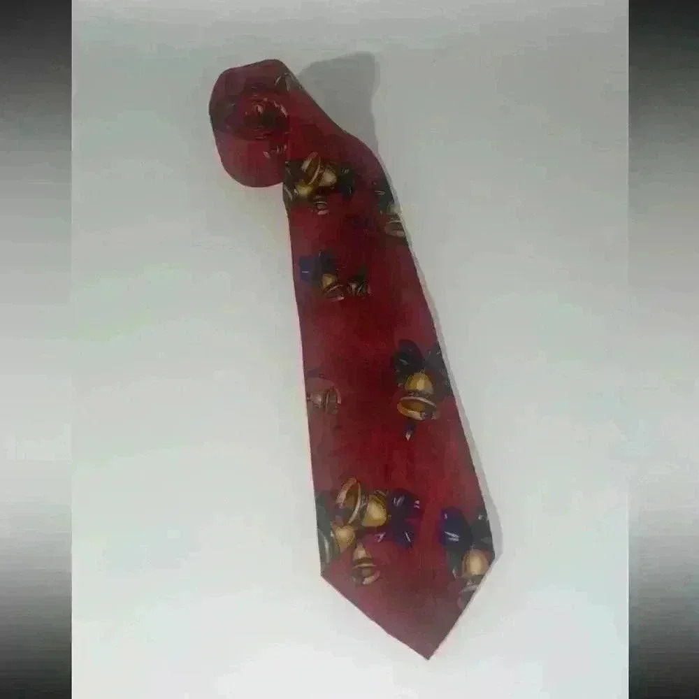 Vintage Lands End Christmas‎ bell tie